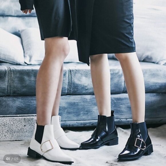 RACHEL COX Black Maci Ankle Boots - Picture 2 of 6